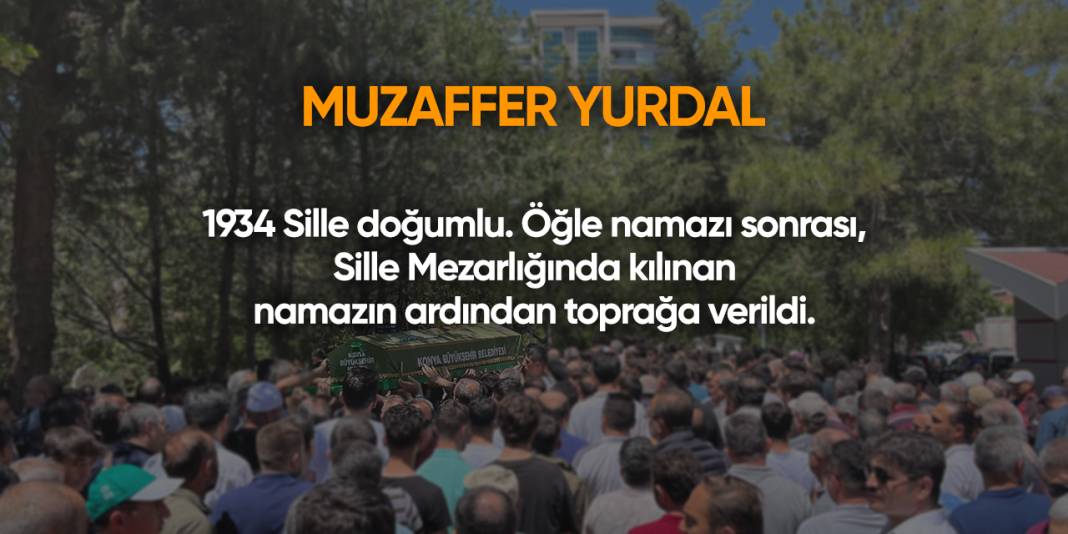 Konya'da bugün vefat edenler | 2 Ocak 2025 5